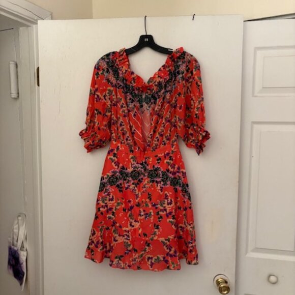 Saloni Grace Midi Dress, Size 6 - Picture 13 of 14